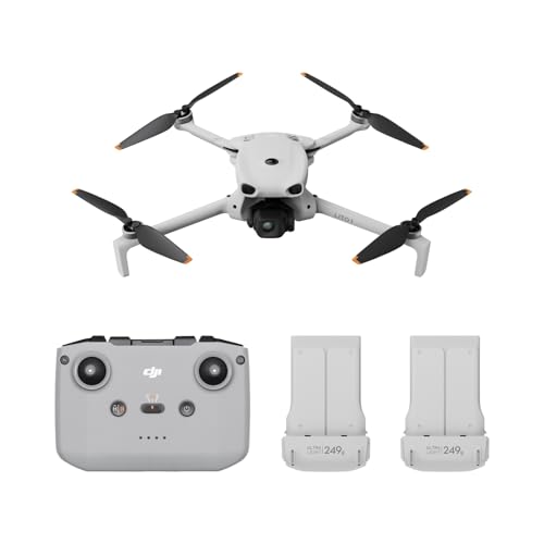 DJI Lito 1 Combo mit zwei Akkus mit DJI RC-N3, Drohne mit 4K Kamera für Einsteiger, Hinderniserkennung, ActiveTrack, 4K Video & 8K Foto, Leicht, für Erwachsene, 15 km Videoübertragung, 2 Akkus, C0