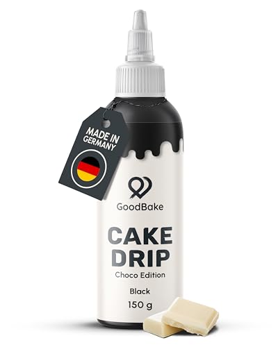 GoodBake Cake Drip Choco 150g Schwarz | Schokoglasur zum Dekorieren
