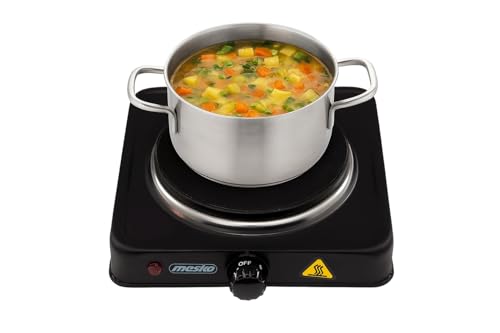 Mesko MS 6508 Elektrokocher, 1000 W, Aluminium, schwarz
