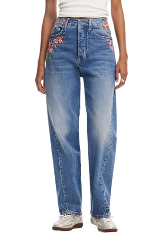 Desigual Damen Woman Denim Long Trouser Jeans, Blau, 44 EU