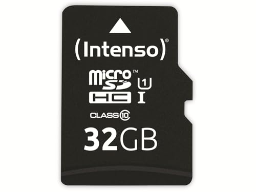 Intenso Professional microSDHC 32GB Class 10 UHS-I, U3, V30 Speicherkarte inkl. SD-Adapter (bis zu 100 MB/s), schwarz