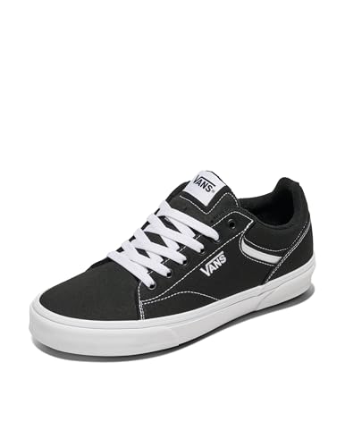Vans Seldan Herren Sneaker, Canvas Black White, 44 EU