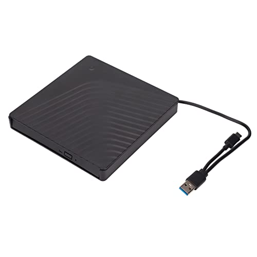 Akozon Externes DVD Laufwerk Box, Extern USB DVD Laufwerk Extern Portable Mobile USB3.0/USB2.0 5 Gbps Laptop Optisches Laufwerk Gehäuse für 12,7mm DVD RW Laufwerk(Kein optisches Laufwerk enthalten)