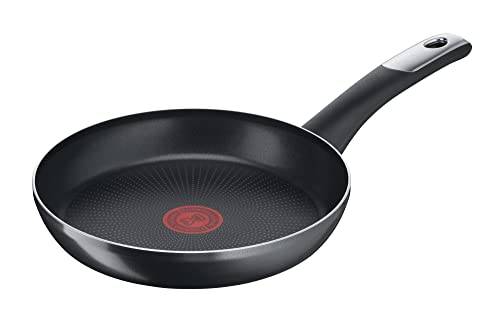 Tefal Bratpfanne 24 cm, Pfanne Antihaftbeschichtung mit Titanpartikeln, Thermo-Signal bei idealer Brattemperatur, spülmaschinengeeignet, nicht induktionsgeeignet, C38804