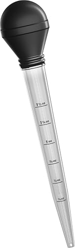 ARKA Multifunktions Pipette - 50ml - mit Reinigungsbürste - Perfekt für die gezielte Fütterung und genaue Dosierung von Nährstoffen in Aquarien.