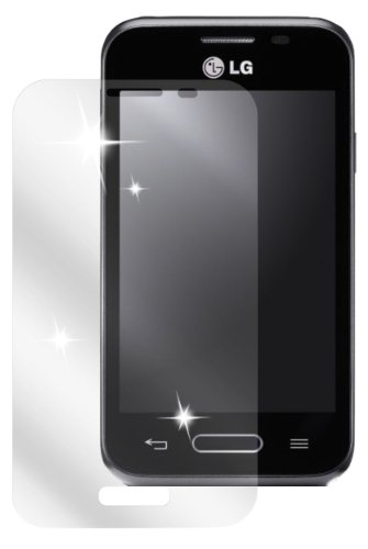 dipos I 2X Schutzfolie klar kompatibel mit LG L40 Folie Displayschutzfolie