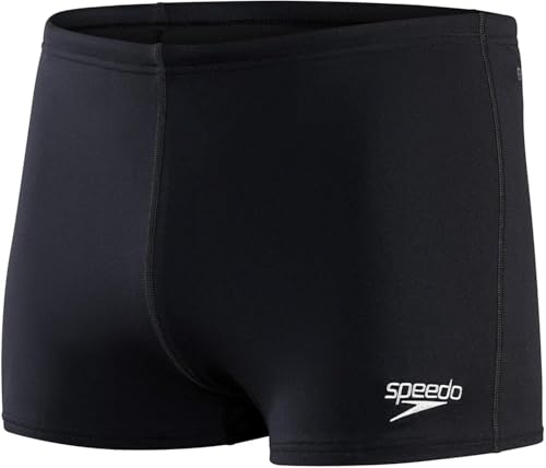 Speedo Herren ECO Endurance+ Aquashort Schwimmhose | Chlorbeständig | Recyclingmaterial | Schwimm-Fitness | Training | Urlaub Black 34