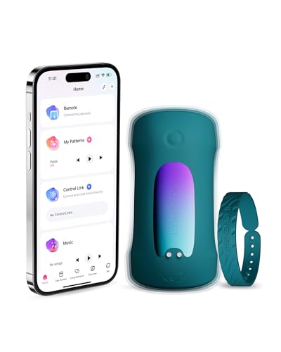 LOVENSE Gush 2 - Automatischer Masturbator für Männer, Penis-Vibrator mit Oszillation, App-Fernbedienung, einstellbare flexible Schnallen, ideal für Ausdauertraining, Masturbieren Vibratorensets