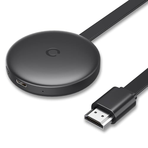 Wireless HDMI Adapter für TV, 2.4/5G Miracast HD WiFi Dongle, HiFi Display Adapter für Android/OS/Windows/Mac OS Laptop,Phone,Tablet, auf PC/HDTV Monitor/Projektor.