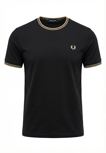 Fred Perry Twin Tipped T-Shirt, Herren T-Shirt - L