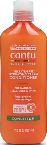CANTU Sheabutter für natürliches Haar sulfatfreie Feuchtigkeitscreme Kur, 400 ml