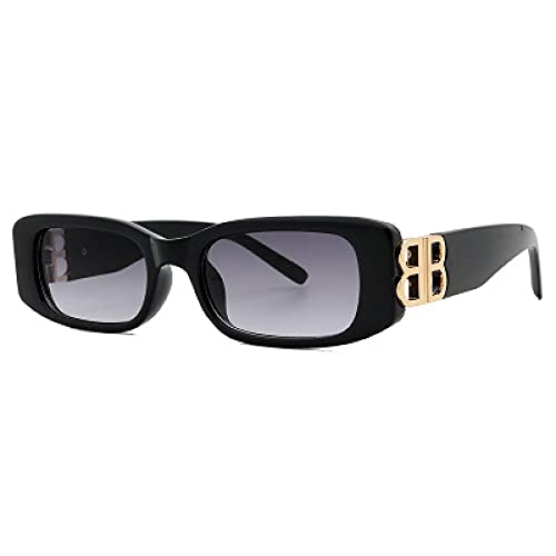 Secuos Damen Herren Sonnenbrille Bb Classic Fashion Uv400 Travel Sports Square Retro Rechteck Gradientblack
