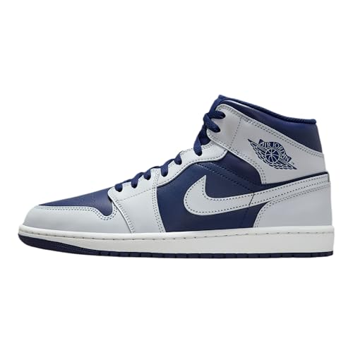 NIKE Schuhe Air Jordan 1 Mid Code DQ8426-403 Blau für Herren, Blau Grau Weiß, 44 EU