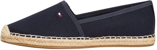 Tommy Hilfiger Damen Espadrilles Flag Canvas mit Logo, Blau (Space Blue), 41