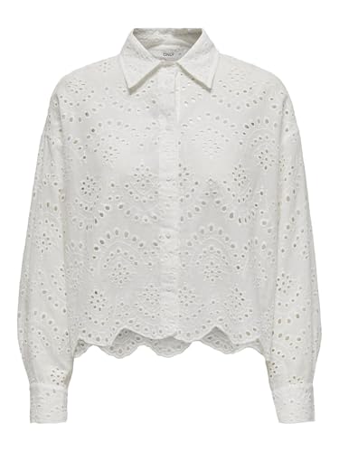 ONLY Damen Onlvalais L/S Shirt WVN Noos 15269568,Cloud Dancer,M