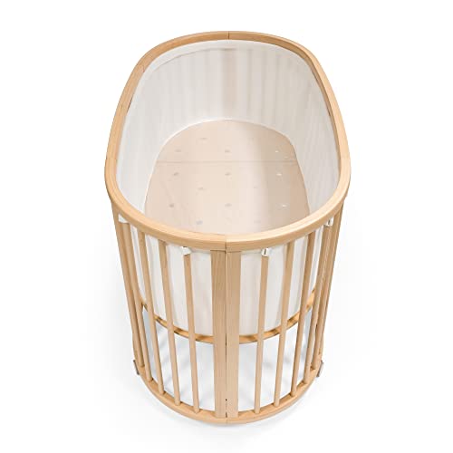 Stokke Sleepi Bett Nestchen V3, White - Atmungsaktives 3D-Netzgewebe für sicheren Schlaf - Kompatibel Sleepi Bett - Maschinenwaschbar