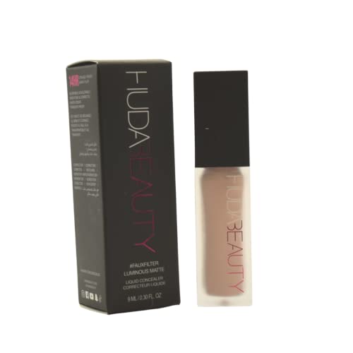 HUDA BEAUTY #FauxFilter Faltenfreier Korrekturroller mit modularer Abdeckung, leuchtend und matt, Joghurttropfen, 1,5 Beige