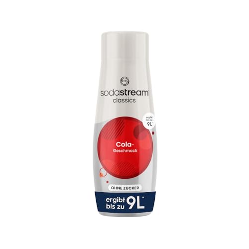 SodaStream Sirup Cola ohne Zucker, 1x Flasche ergibt 9 Liter Fertiggetränk, Sekundenschnell zubereitet und immer frisch, 440 ml