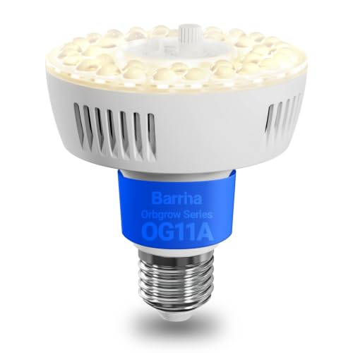 Barrina Pflanzenlampe Vollspektrum, E27 4000K Grow Light für Zimmerpflanze
