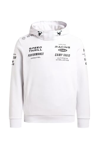 Camp David Herren Hoodie aus Interlock mit Rubber Artworks Opticwhite, L
