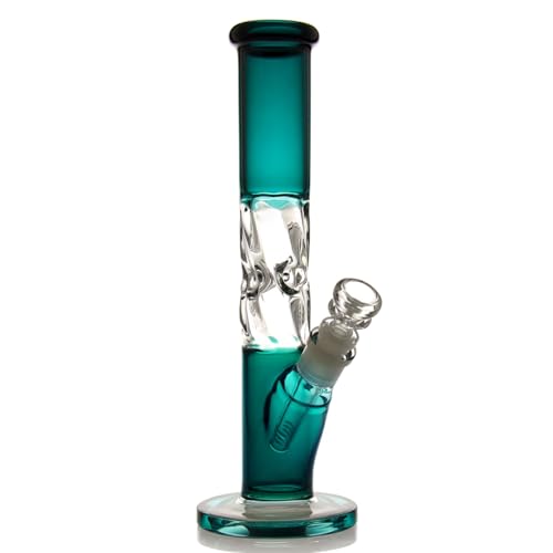 bongbongbong Wasserbongs zum Räuchern von Bong, Pfeifen, Glas, Bong-Schüssel, 14,5 mm mit Räucherpfeife, Zubehör, Glasbongs, 14,5 mm Wasserpfeifen, Schalen mit Bongs, Zubehör (Green Bong pipe)