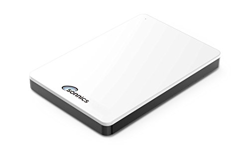 Sonnics 500GB Weiß Externe tragbare Festplatte Typ C USB 3.1 kompatibel mit Windows-PC, Mac, Smart TV, Xbox One/Series X und PS4/PS5