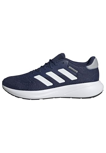 adidas Unisex Response Runner Shoes Laufschuhe, Dark Blue/FTWR White/Halo Silver, 42 EU