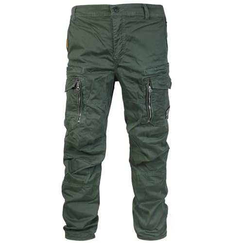 Yakuza Premium Herren Cargo Pants Hose 3753 dunkeloliv 4XL
