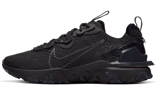 Nike Herren React Vision Sneaker, Black Anthracite Black Anthracite, 45 EU