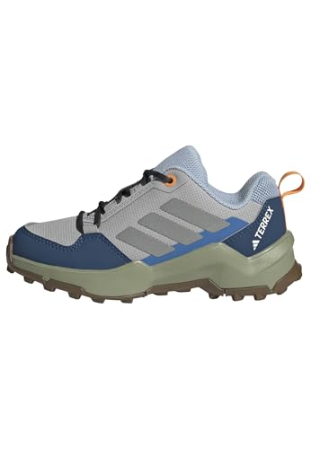 adidas Unisex Kinder Terrex AX4R Hiking Shoes, Grey Two/Reflective Silver/Glow Blue, 36 EU