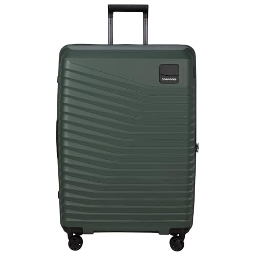 Samsonite Intuo - Spinner L, Erweiterbarer Koffer, 75 cm, 105/115 L, Grün (Olive Green)