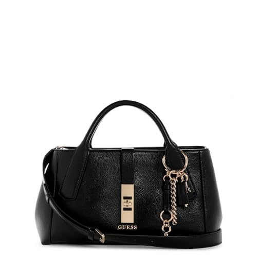 GUESS Damen Brooke High Society Satchel Ranzen, Schwarz