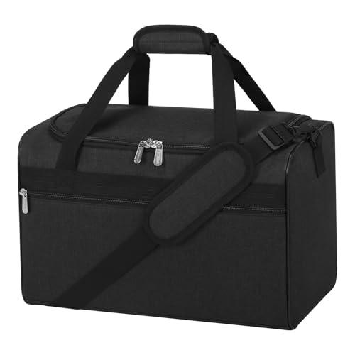 ZZY 20L Ryanair Handgepäck 40x30x20, Handgepäck Tasche für Flugzeug, Reisetasche Klein, Weekender Travel Bag & Sporttasche für Damen und Herren (Schwarz)