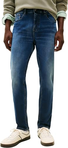 Tommy Jeans Herren Jeans Hose Austin Slim Tapered Fit, Blau (Denim Dark), 34W/34L
