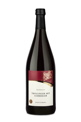 WZG Württemberger Wein Trollinger mit Lemberger Rot, halbtrocken (1 x 1 l)