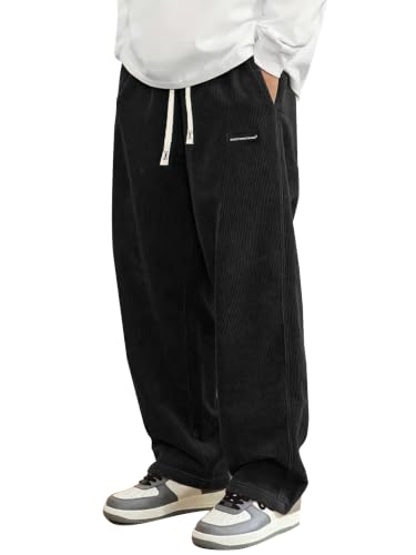 Hosen herren,lässige Hose,gerade geschnitten,elastischer Bund, Kordelzug
