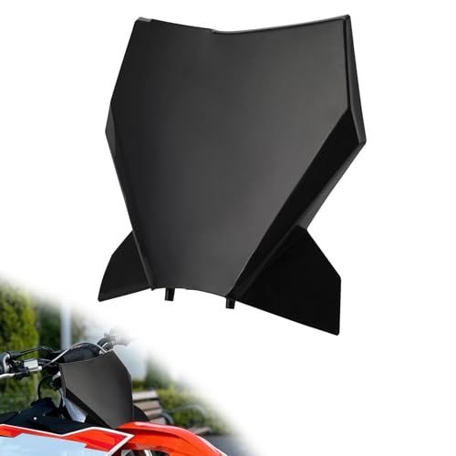 Motorrad Frontnummernschild für Enduro, Dirt Bike und Motocross Schwarz | Number Plate für KTM SX/SX-F/XC/XC-F 125-500cc 2023-2024, vordere Abdeckung, für Pit-Bike- und Offroad-Einsatz