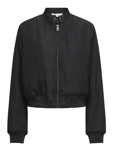 ONLY Damen Blousonjacke ONLALMA Bomber OTW NOOS, Schwarz,L