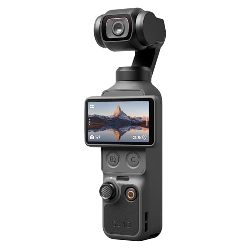 DJI Osmo Pocket 4 Standard Combo, Pocket-Gimbal-Vlog-Kamera, 1″ CMOS und 4K/240fps, 3-Achsen-Stabilisierung, 2× verlustfreier Zoom, 107 GB integrierter Speicher, Videokamera für Fotografie