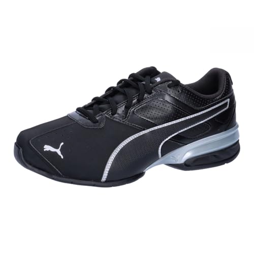 PUMA Herren Tazon 6 FM Low-Top Trainer, Puma Black-Puma Silver, 44 EU