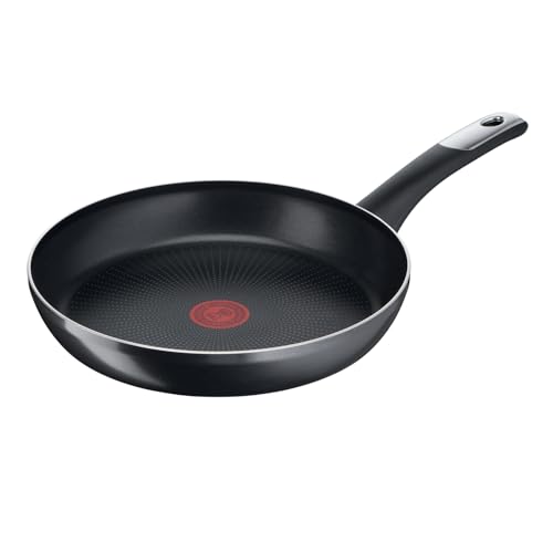 Tefal Hard Titanium Essential Bratpfanne 28 cm *+/- 0,5 cm, Antihaftversiegelung, Thermo-Signal bei idealer Brattemperatur, spülmaschinengeeignet, nicht induktionsgeeignet, Made in France, C38806