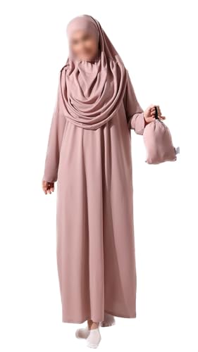 Muslim One-Piece Prayer Abaya, Islamic Full Length Hijab for Women