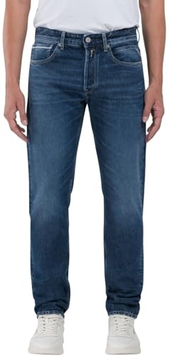 Replay Herren Jeans Grover, Dark Blue 007 (Blau), 36W/32L