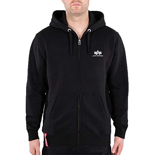 Alpha Industries Basic Zip Hoody SL Kapuzensweat für Herren Black