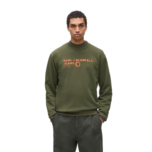 KARL LAGERFELD JEANS Regular Eclipse Logo Sweat, Forest Night, XS