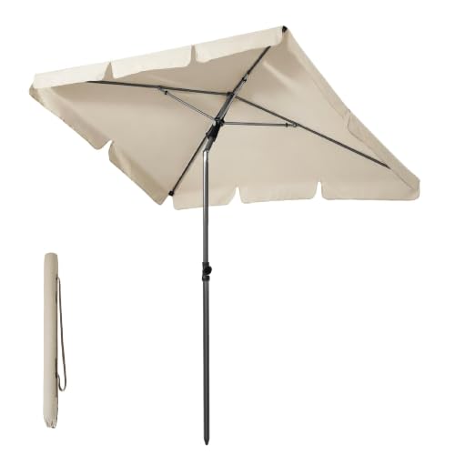 4smile Sonnenschirm Balkon 200 × 125 cm, Beige