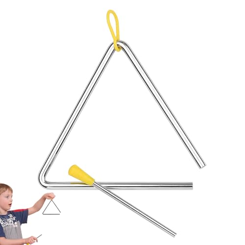 Triangel Musikinstrument, Triangle, Triangel Percussion, Triangel Instrumenten Set für Erwachsene, Kinder, Kleinkinder - Kinderspielzeugset