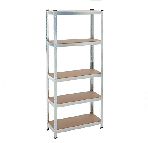 Lagerregal Steckregal Schwerlastregal Kellerregal Regal verzinkt Werkstattregal Werkbank Regal Verzinkt 180x60x30cm | 500kg