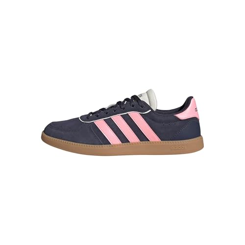 adidas Damen BREAKNET Sleek Shoes, Shadow Navy/pink Spark/Off White, 40 EU