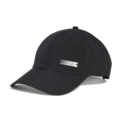 adidas Unisex Baseball Lightweights Metal Hat, Black, M-L
